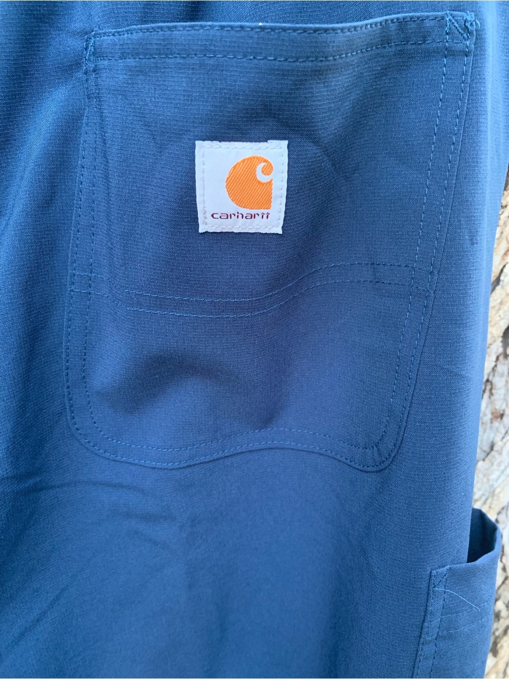 Carhartt Men's Navy Cargo Drawstring Pants - Picture 6 of 11
